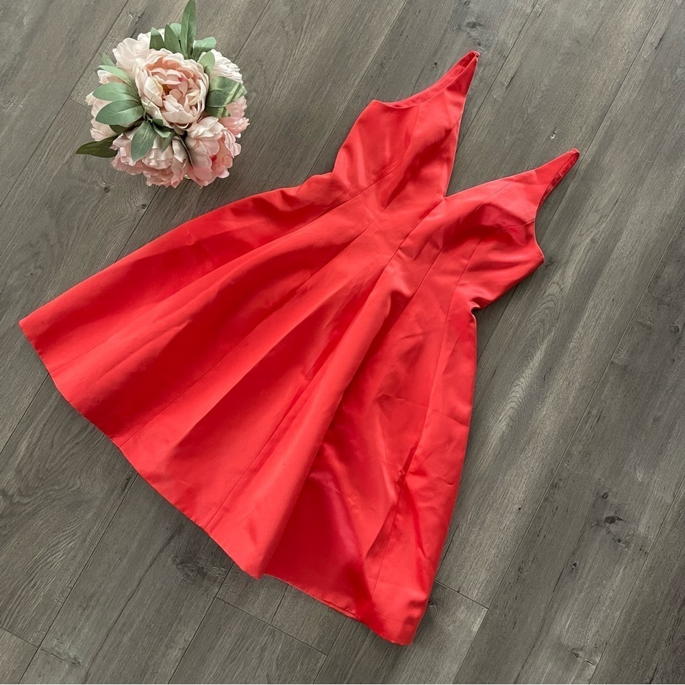 Badgley‎ Mischka Coral Coral Fit & Flare Cocktail Dress